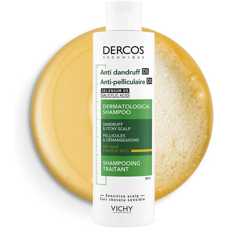 Vichy Dercos Shampoo Dermatológico Anti-Caspa Cabello Normal a Seco 200ml