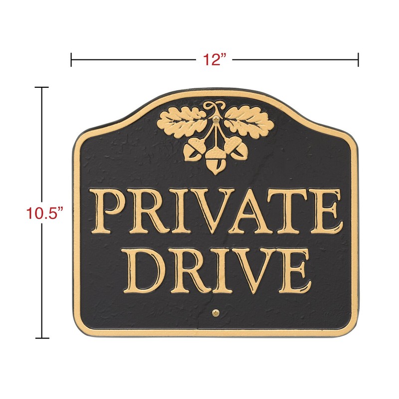 Whitehall 14141 "Cast Aluminum, Durable Wall or Lawn Mounting Private