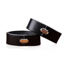 2Pcs Heavy Duty PU Tactical Belt Holder Replacement Tools Leather Tactical Belt Keeper Portable Durable Leather Belt End Holder for Wide Security Belts