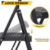 KINGRACK 4 Step Ladder 800lb Capacity, Folding Step Stool with