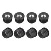 sourcing map 8Pcs Inserts for Round Tubes with M8 Thread,