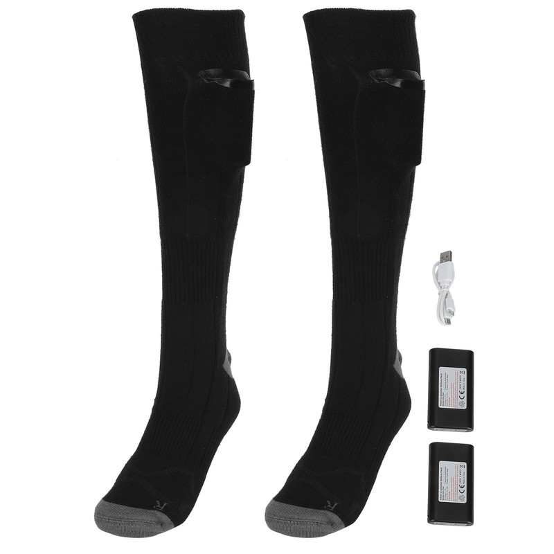 Washable Electric DoubleSided Heated Socks USB Charging with Temperature Control