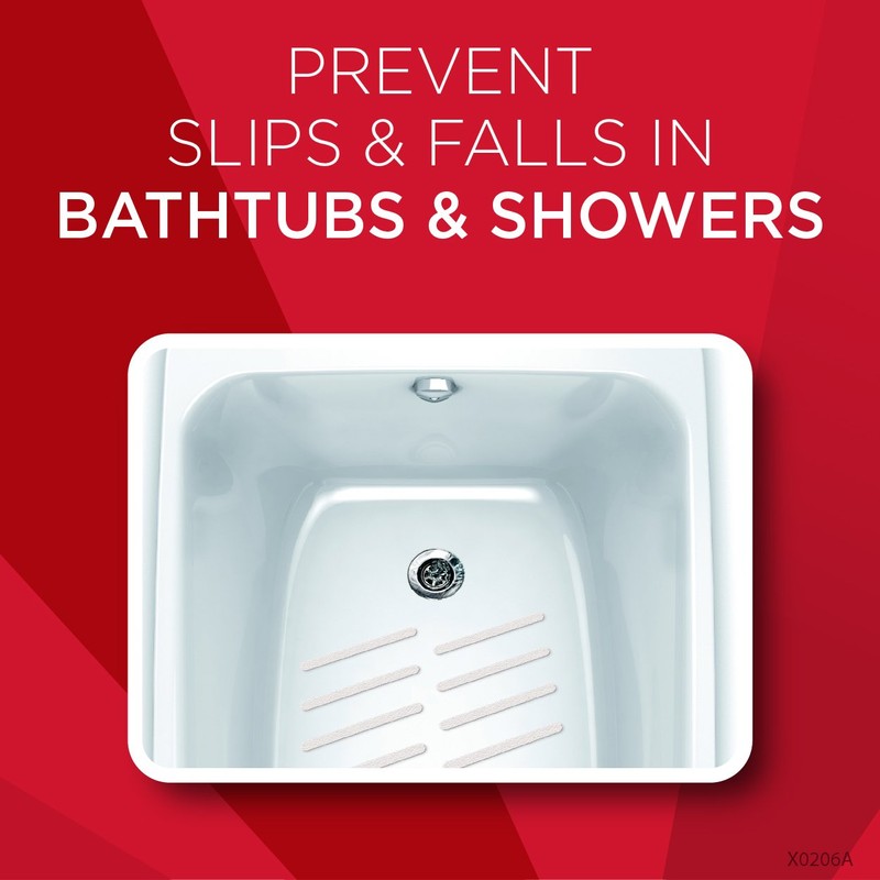 Magic Shower and Bathtub Safety Treads - Helps Prevent Slips