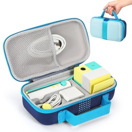 Jaffzora Hard Carrying Case Compatible with Nex Playground Game System,Travel Game Accessories Storage Bag Fits HDMI Power Cord, Remote, Camera Privacy Cover(Blue)