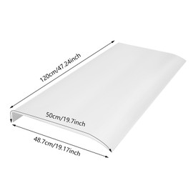 Awning Canopy, Outdoor Clear Rain Shelter Patios Awnings Door Window Canopy Front Door Arch Canopy Porches Awning Back Windows Rain Cover for Restaurants, Garden Balconies (Frosted, 47.2 * 19.17in)