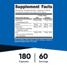 Nutricost ZMA 180 Capsules - Non-GMO and Gluten Free ZMA Supplement