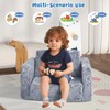 Toddler Chair Comfy,2-in-1 Soft Toddler Couch Fold Out for Kids,Convertible