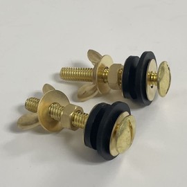 Toilet to Tank Brass Bolts & Nuts 2-Pack by NuFlush