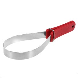 Lixada Equine Sweat Scraper Horse Shedding Grooming Tool Stainless Steel Horse Deshedding Cleaning Loop Tool Comfortable Grip