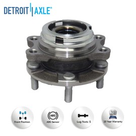 Front Wheel Bearing & Hub Assembly for AWD Only - 08-12 Infiniti EX35 - [03-08 FX45] - 09-12 FX50 - [11-12 G25] - 07-08 G35 - [06-10 M35] - 11-13 M37 - [08-10 M45] - 11-13 M56 - [14-17 Q70 QX70 QX50]