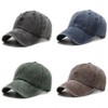 Other plain vintage washed baseball cap ball cap, navy / 기타 무지 빈티지 워싱 야구모자 볼캡, 네이비