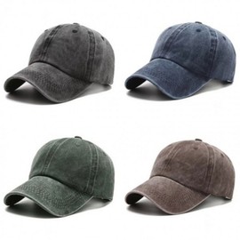 Other plain vintage washed baseball cap ball cap, navy / 기타 무지 빈티지 워싱 야구모자 볼캡, 네이비
