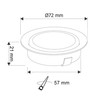 ADAKAT Pack of 5 Full Metal Recessed Spotlights G4 12