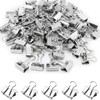 Double Clips Silver Small 19 mm 50-Piece Set Paper Paper