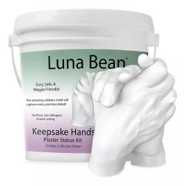 luna bean Cubeta Molde De Yeso Para Manos Familia Adorno Memoria