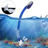 Whale Diving Breathing Tube Hose Professional Dry Underwater Snorkeling EquipmentBlue