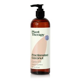 Plant Therapy | Aceite Corporal de Coco Orgánico Fraccionado | 100% Puro | 473 ml | USDA Organic | Portador para Aromaterapia y Masajes | Vegano | Cruelty Free