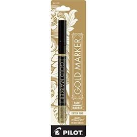 Pilot Gold Metallic Permanent Paint Marker, Extra Fine Point, 3-PACK(41701)