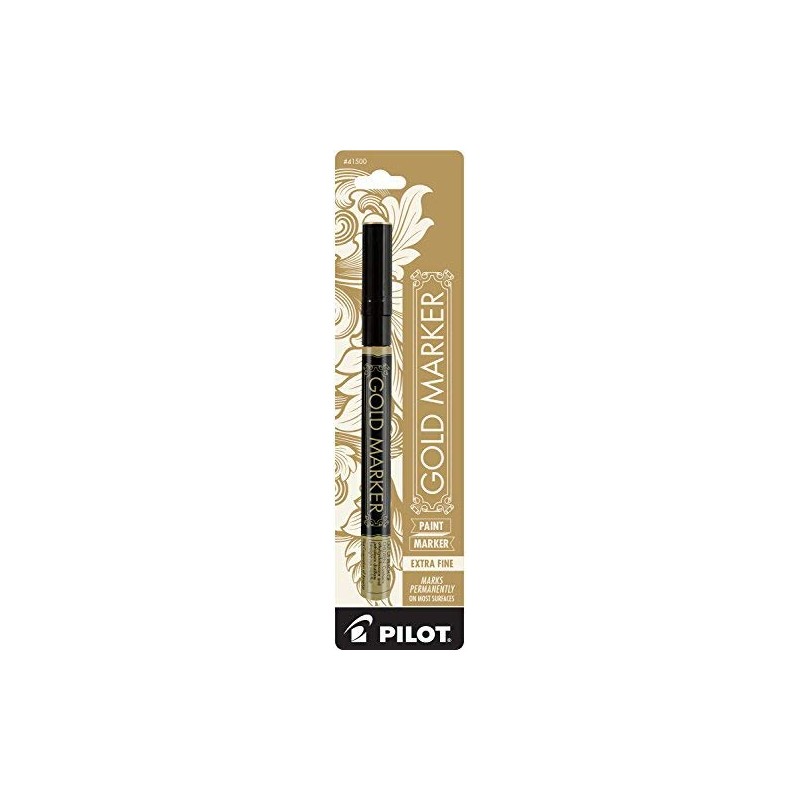 Pilot Gold Metallic Permanent Paint Marker, Extra Fine Point, 3-PACK(41701)
