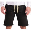 Gennadi Hoppe Men's Shorts Cotton Summer Shorty, Black (Black)