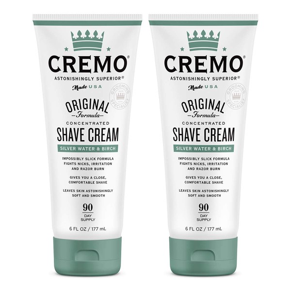 Cremo Cremo Barber Grade Silver Water & Birch Shave Cream,