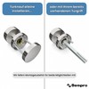 Sempro 1 Round Door Knob for Front Doors and Interior