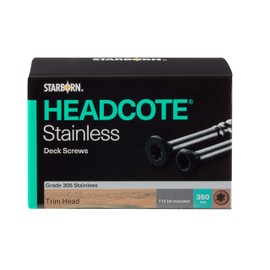 Headcote 8 x 2-1/2" - 31 Tan Gray - Stainless Steel Trim Head Deck Screws - 350 pc. Deck Pack for 100 Sq. Ft. of Decking - STX31T08250