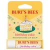 Burt's Bees Bálsamo labial de pastel de cumpleaños, sin tinte,
