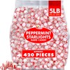 Starlight Peppermint Candy - 5 lb Bulk Bag - Red