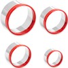4Pcs Round Cookie Cutter Set 2", 2.5”, 3", 3.5” with