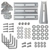 A.A 12" Galvanized Swivel Top Bunk Bracket Kit with Hardware