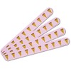 Pretty Pizza Eyelashes Pattern Double-Sided Nail File Emery Board Set