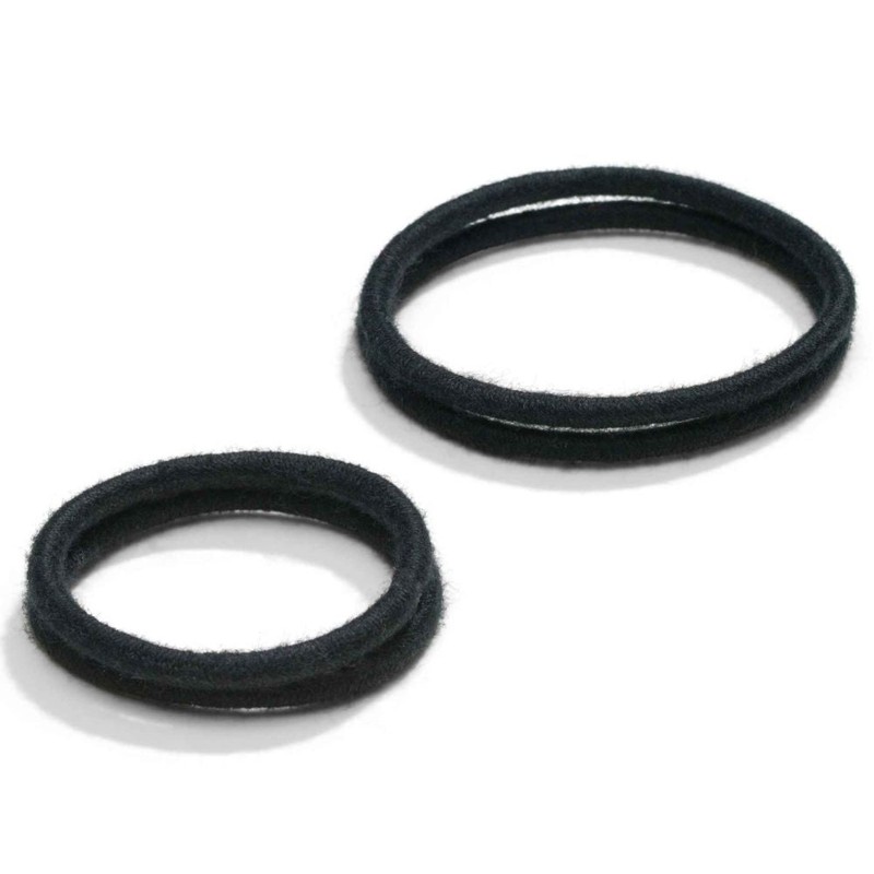 Kooshoo Mini Midi Hair Ties, Black