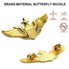 12/Pack Gold Pilot Wings Pins Badge, Flight Attendant Costume Air