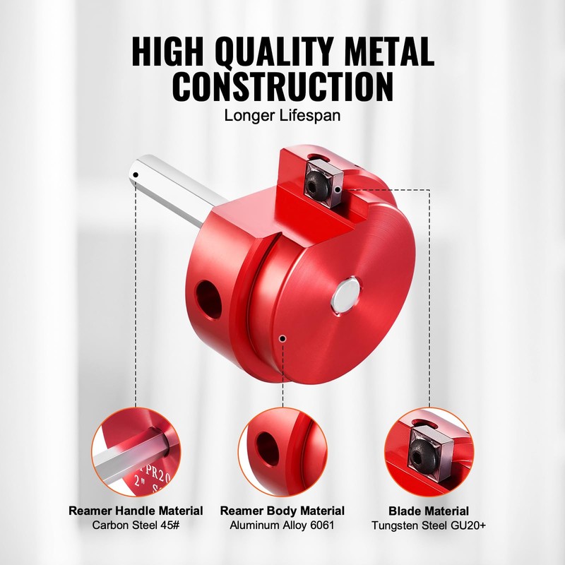 VEVOR PVC Pipe Reamer Kit, Aluminum Alloy, PVC Pipe Fitting