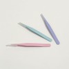 Mini Tweezers Straight Tongs Dakku Sticker Tongs - Pink / 미니 핀셋 일자형집게 다꾸스티커 쪽집게 - 핑크