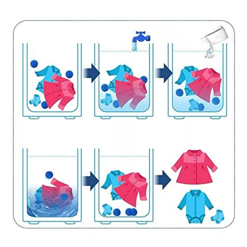 Veraly Bolas Lavar Ropa Anti-enredo Reutilizable Para Secadora 4pz