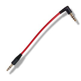 DAIAD 3.5mm Stereo Audio Short Cable 10cm Stereo Mini Plug Cord One Side L Shape Male Male Straight Type Bluetooth Speaker Headphone Audio Cable AUX Cable LINE Cable