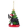 Kurt Adler Boston Terrier With Christmas Tree Ornament