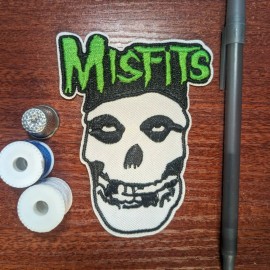 Unbranded Misfits Band Patch Rock Metal Goth Punk Danzig Embroidered Iron On 4.25x3.25"