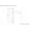 Balmoral Door Handles for Upvc in Hardex Gold, 92mm /