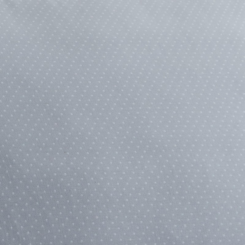Dreams & Drapes - Grey Polka Dot Double Fitted Sheet