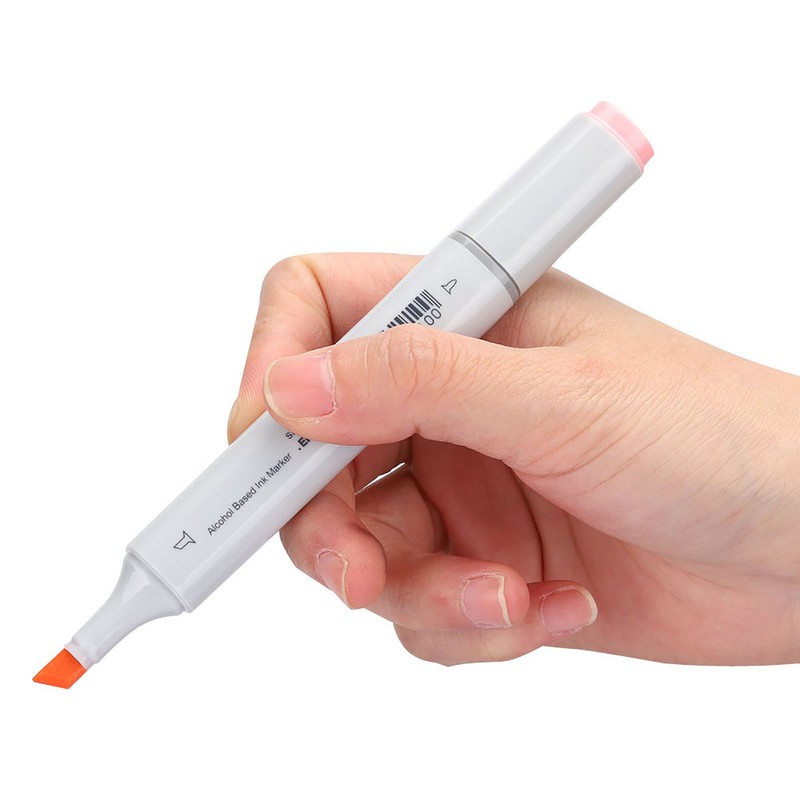 Marker Pen Double Head Skin Colors Transparent Set Painting Brush