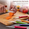Ruffulon Stainless Steel Paring Knife With Serrated Blade, 6 Pieces