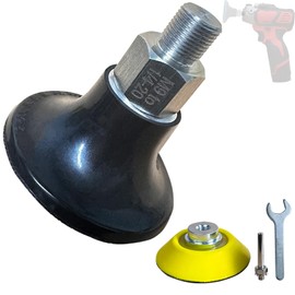 Noyfemr 2 Inch Quick Change Disc Pad Holder Set,roll lock Rotary Sanding Pad Backing Plate with 1/4-20 Thread adapter,1/4" Round ,and 2" Hook & Loop Backing Pad for Milwaukee M12 Tools & Hand Drills