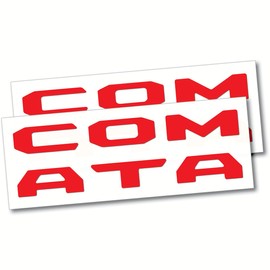 (2 Sets) Prime Series UV Weatherproof Vinyl Decals Precut for Tailgate Letter Inserts Compatible 2024-2025 Toyota Tacoma (Gloss Red)