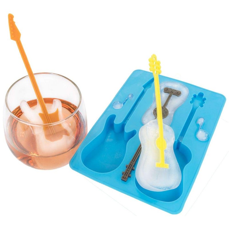 Fairly Odd Novelties 4 Pack Guitar Ice Cube Tray, One