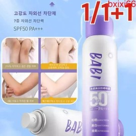 한정 1 1+1 쿨링 미백 톤업 선스프레이 자외선차단 끈적임 없음 [(1+1)화이트닝 선 미스트x2] Limited Edition 1 1+1 Cooling Whitening Tone-Up Sunspray Non-Sticky UV Protection [(1+1) Whitening Sun Mist x2]