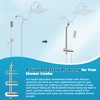 Hibbent Shower Slide Bar with Handheld Shower Head Holder, Stainless