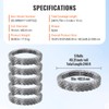 Happybuy 246 ft Razor Wire Fencing, 5 Rolls Galvanized Barbed